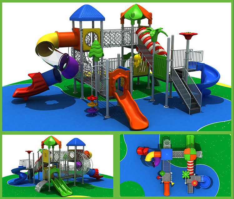 leikvöllur með tækjum