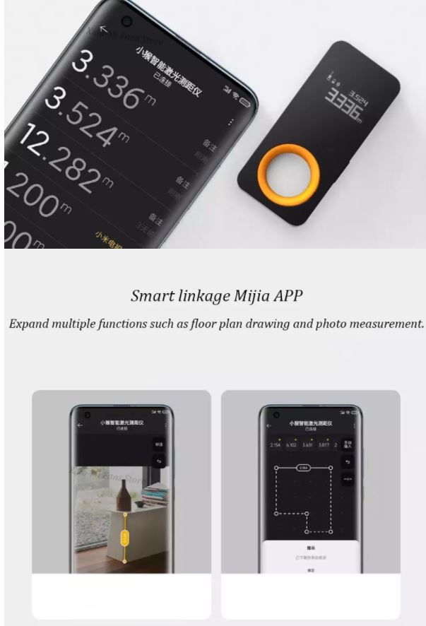 Laser mælitæki 60m bluetooth í símann