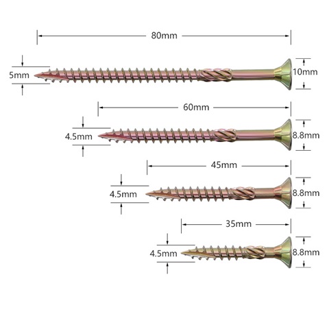 Pallaskrúfur t25 M5*60mm A4 SS316