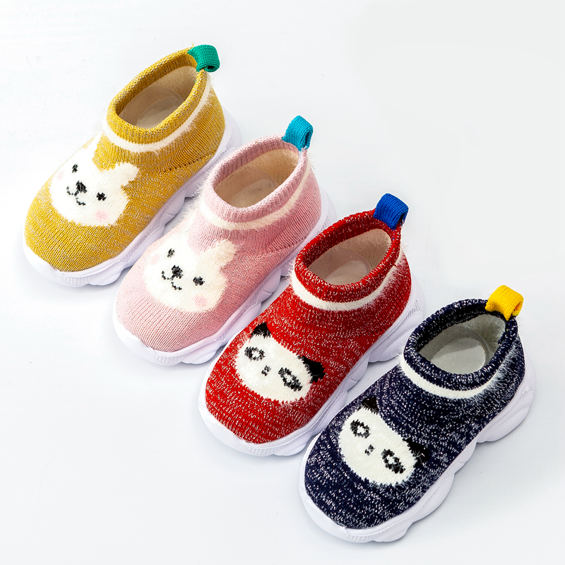 Handprjónaðir sokkaskór